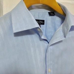 Sean John Baby Blue Dress Shirt French Cuffs 17.5